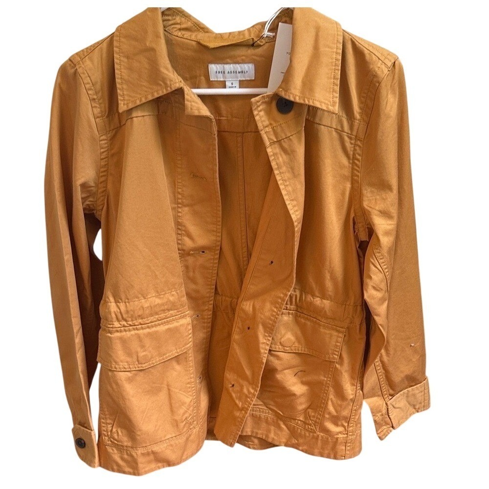 Free Assembly Everyday Essential Fatigue Jacket‎ Mustard Yellow Utility Field S